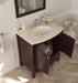 Laviva Estella 32" Brown Bathroom Vanity With Jerusalem Gold Countertop - Laviva - Ambient Home