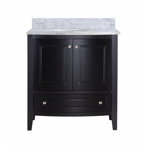 Laviva Estella 32" Espresso Bathroom Vanity With White Carrara Marble Countertop - Laviva - Ambient Home