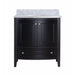 Laviva Estella 32" Espresso Bathroom Vanity With White Carrara Marble Countertop - Laviva - Ambient Home