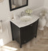 Laviva Estella 32" Espresso Bathroom Vanity With White Carrara Marble Countertop - Laviva - Ambient Home