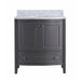 Laviva Estella 32" Grey Bathroom Vanity With White Carrara Marble Countertop - Laviva - Ambient Home