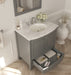 Laviva Estella 32" Grey Bathroom Vanity With White Carrara Marble Countertop - Laviva - Ambient Home