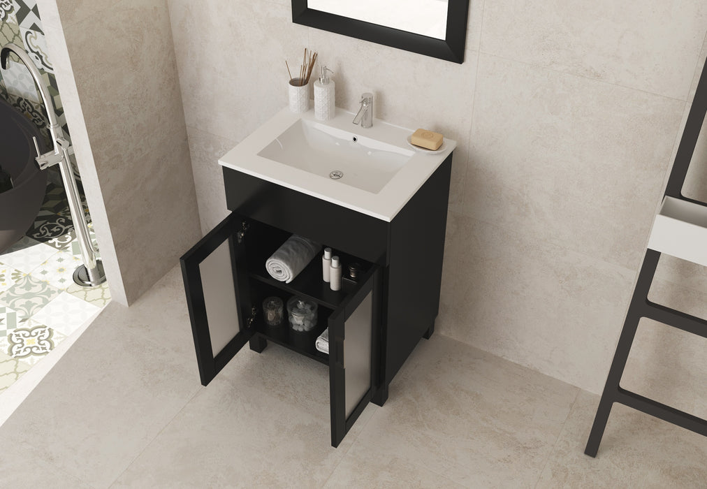 Laviva Nova Espresso Bathroom Vanity With White Ceramic Basin Countertop - Laviva - Ambient Home