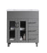 Laviva Nova Grey Bathroom Vanity With White Ceramic Basin Countertop - Laviva - Ambient Home