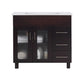 Laviva Nova Brown Bathroom Vanity With White Ceramic Basin Countertop - Laviva - Ambient Home