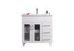 Laviva Nova White Bathroom Vanity With White Ceramic Basin Countertop - Laviva - Ambient Home