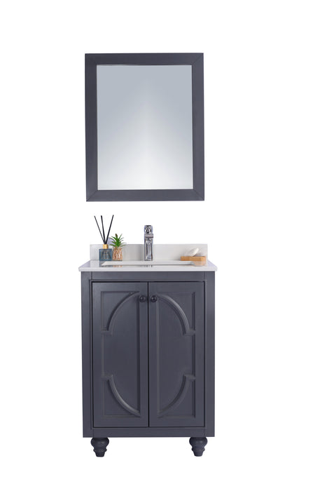 Laviva Odyssey 24" Maple Grey Bathroom Vanity With Countertop - Laviva - Ambient Home