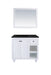 Laviva Odyssey 36" White Bathroom Vanity With Countertop - Laviva - Ambient Home