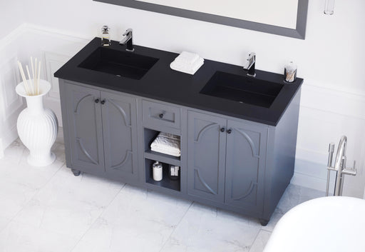 Laviva Odyssey 60" Maple Grey Bathroom Vanity With Countertop - Laviva - Ambient Home