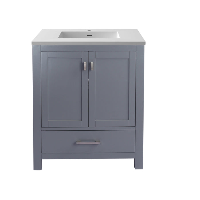 Laviva Wilson 30" Grey Bathroom Vanity With Countertop - Laviva - Ambient Home