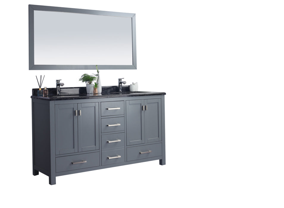 Laviva Wilson 60" Grey Bathroom Vanity With Countertop - Laviva - Ambient Home