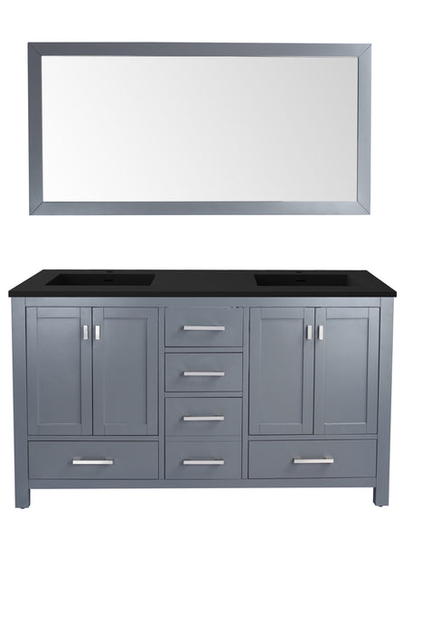 Laviva Wilson 60" Grey Bathroom Vanity With Countertop - Laviva - Ambient Home