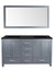 Laviva Wilson 60" Grey Bathroom Vanity With Countertop - Laviva - Ambient Home