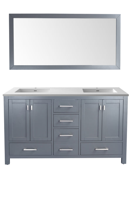 Laviva Wilson 60" Grey Bathroom Vanity With Countertop - Laviva - Ambient Home