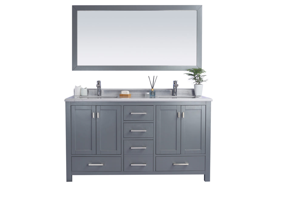 Laviva Wilson 60" Grey Bathroom Vanity With Countertop - Laviva - Ambient Home