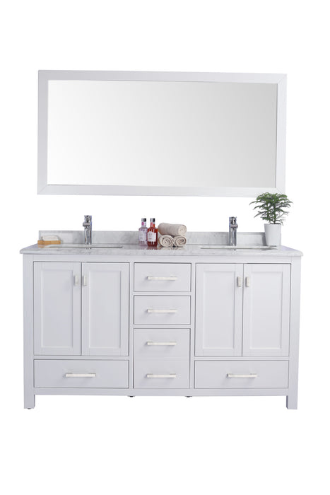 Laviva Wilson 60" White Bathroom Vanity With Countertop - Laviva - Ambient Home