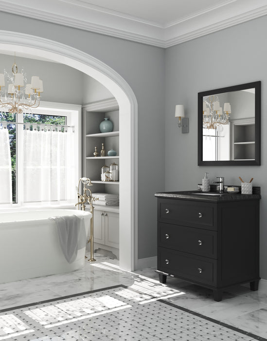 Laviva Luna 30" Espresso Bathroom Vanity With Countertop - Laviva - Ambient Home