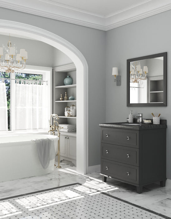 Laviva Luna 30" Maple Grey Bathroom Vanity With Countertop - Laviva - Ambient Home