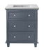 Laviva Luna 30" Maple Grey Bathroom Vanity With Countertop - Laviva - Ambient Home