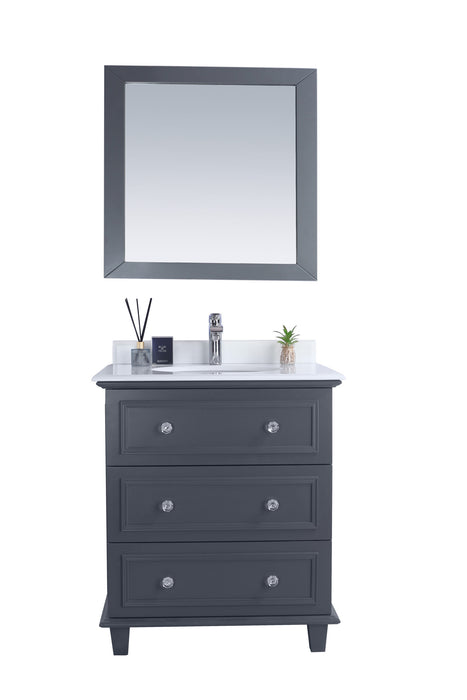 Laviva Luna 30" Maple Grey Bathroom Vanity With Countertop - Laviva - Ambient Home