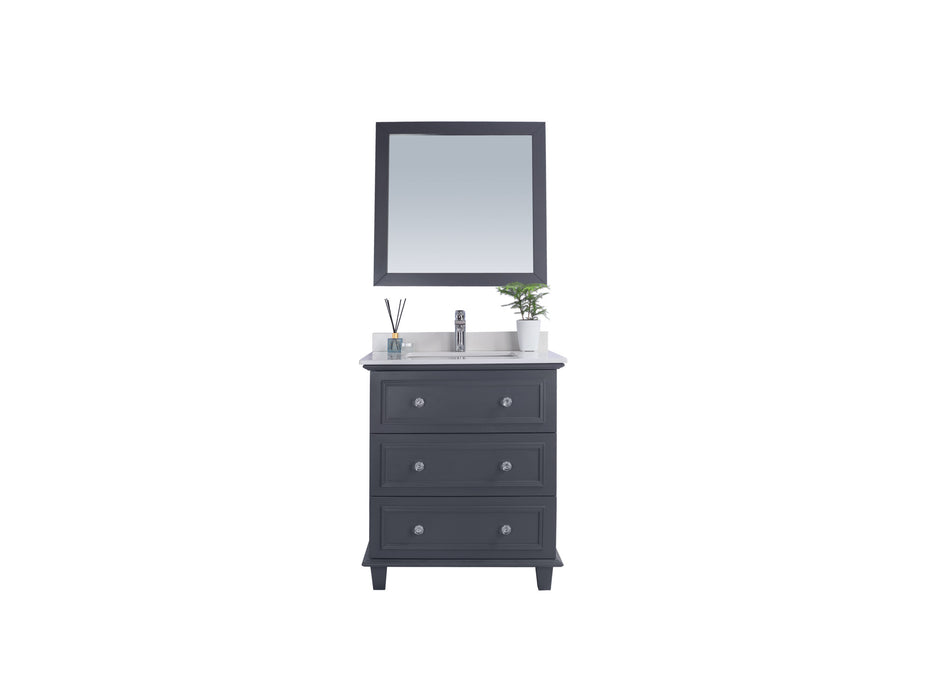 Laviva Luna 30" Maple Grey Bathroom Vanity With Countertop - Laviva - Ambient Home