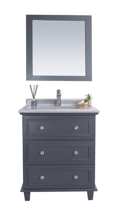 Laviva Luna 30" Maple Grey Bathroom Vanity With Countertop - Laviva - Ambient Home