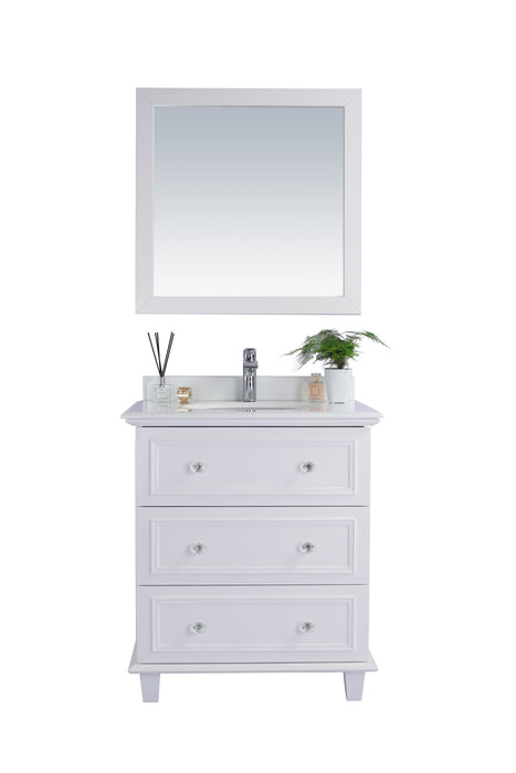 Laviva Luna 30" White Bathroom Vanity With Countertop - Laviva - Ambient Home