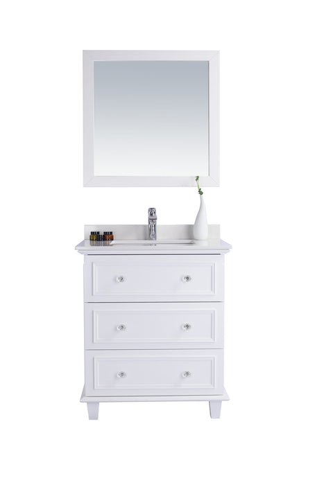 Laviva Luna 30" White Bathroom Vanity With Countertop - Laviva - Ambient Home