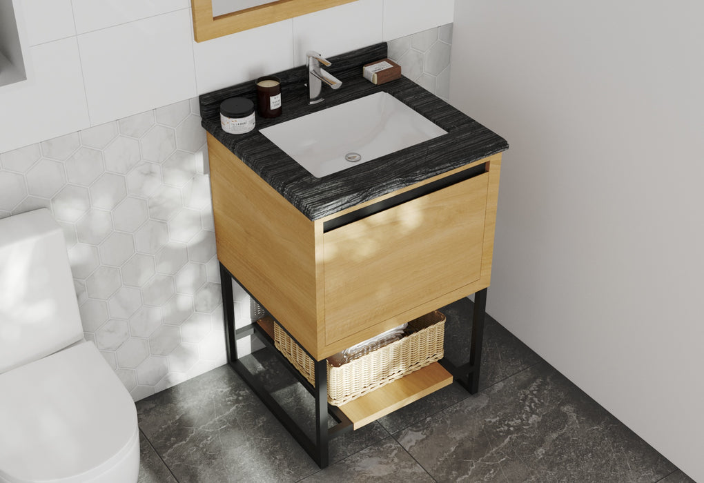 Laviva Alto 24” California White Oak Bathroom Vanity With Countertop - Laviva - Ambient Home