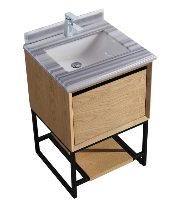 Laviva Alto 24” California White Oak Bathroom Vanity With Countertop - Laviva - Ambient Home