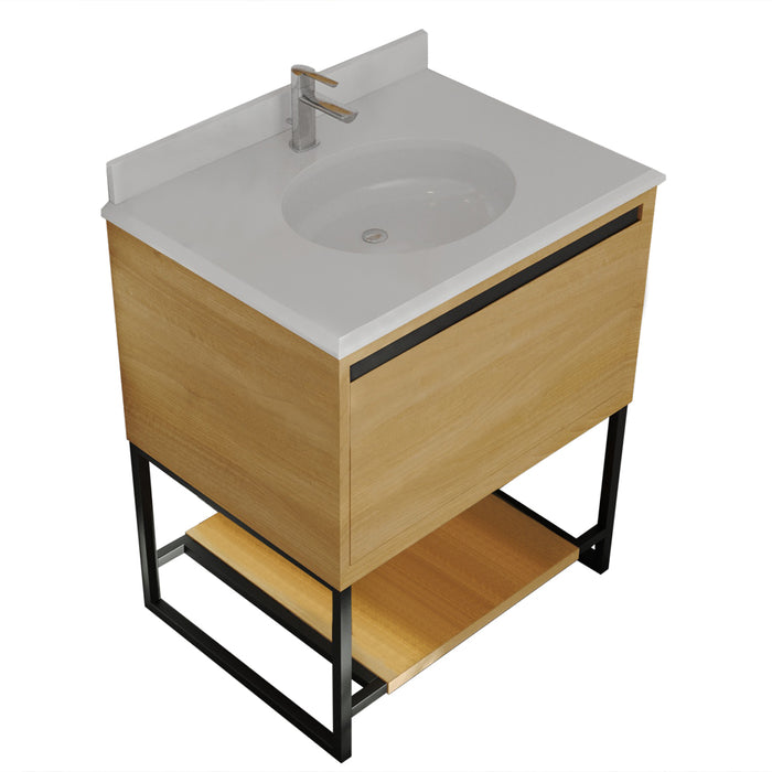 Laviva Alto 30" California White Oak Bathroom Vanity With Countertop - Laviva - Ambient Home