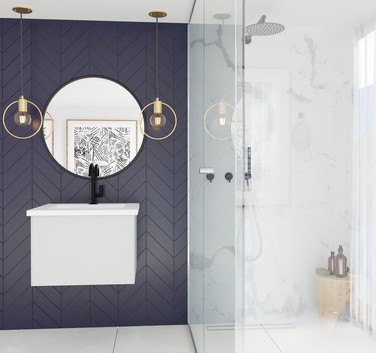 Laviva Vitri Cloud White Bathroom Vanity With Matte White Viva Stone Solid Surface Countertop - Laviva - Ambient Home