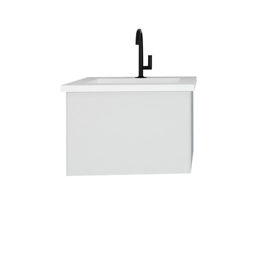 Laviva Vitri Cloud White Bathroom Vanity With Matte White Viva Stone Solid Surface Countertop - Laviva - Ambient Home