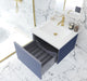 Laviva Vitri Nautical Blue Bathroom Vanity With Matte White Viva Stone Solid Surface Countertop - Laviva - Ambient Home