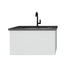 Laviva Vitri Cloud White Bathroom Vanity With Matte Black Viva Stone Solid Surface Countertop - Laviva - Ambient Home