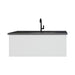 Laviva Vitri Cloud White Bathroom Vanity With Matte Black Viva Stone Solid Surface Countertop - Laviva - Ambient Home