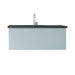 Laviva Vitri Fossil Grey Bathroom Vanity With Matte Black Viva Stone Solid Surface Countertop - Laviva - Ambient Home