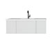 Laviva Vitri Cloud White Bathroom Vanity With Matte White Viva Stone Solid Surface Countertop - Laviva - Ambient Home