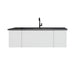 Laviva Vitri Cloud White Bathroom Vanity With Matte Black Viva Stone Solid Surface Countertop - Laviva - Ambient Home