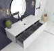 Laviva Vitri Cloud White Single Sink Bathroom Vanity With Matte White Viva Stone Solid Surface Center Sink Countertop - Laviva - Ambient Home