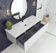 Laviva Vitri Cloud White Single Sink Bathroom Vanity With Matte White Viva Stone Solid Surface Center Sink Countertop - Laviva - Ambient Home