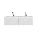 Laviva Vitri Cloud White Double Sink Bathroom Vanity With Matte White Viva Stone Solid Surface Double Sink Countertop - Laviva - Ambient Home