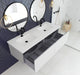 Laviva Vitri Cloud White Double Sink Bathroom Vanity With Matte White Viva Stone Solid Surface Double Sink Countertop - Laviva - Ambient Home