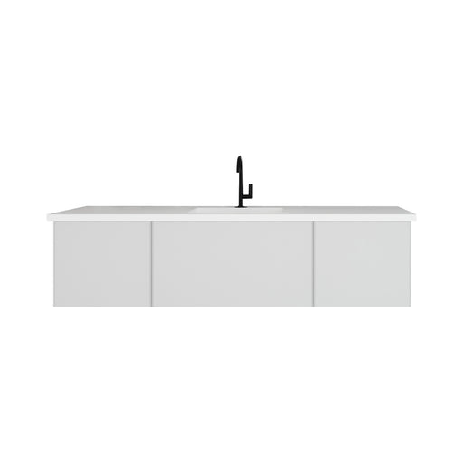 Laviva Vitri 66" Cloud White Bathroom Vanity With Countertop - Laviva - Ambient Home