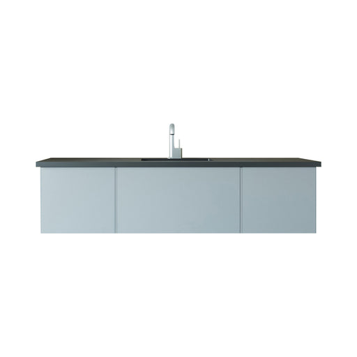 Laviva Vitri 66" Fossil Grey Bathroom Vanity With Countertop - Laviva - Ambient Home