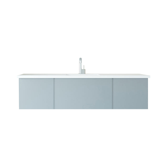 Laviva Vitri 66" Fossil Grey Bathroom Vanity With Countertop - Laviva - Ambient Home