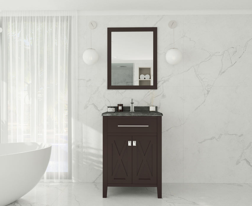 Laviva Wimbledon 24" Brown Bathroom Vanity With Countertop - Laviva - Ambient Home