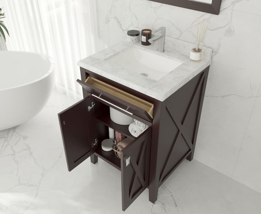 Laviva Wimbledon 24" Brown Bathroom Vanity With Countertop - Laviva - Ambient Home