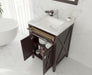 Laviva Wimbledon 24" Brown Bathroom Vanity With Countertop - Laviva - Ambient Home