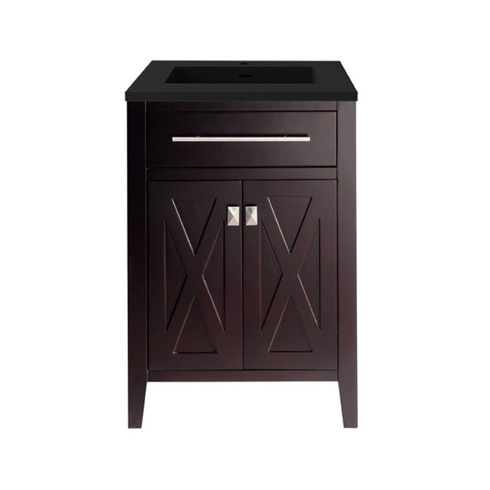 Laviva Wimbledon 24" Brown Bathroom Vanity With Countertop - Laviva - Ambient Home